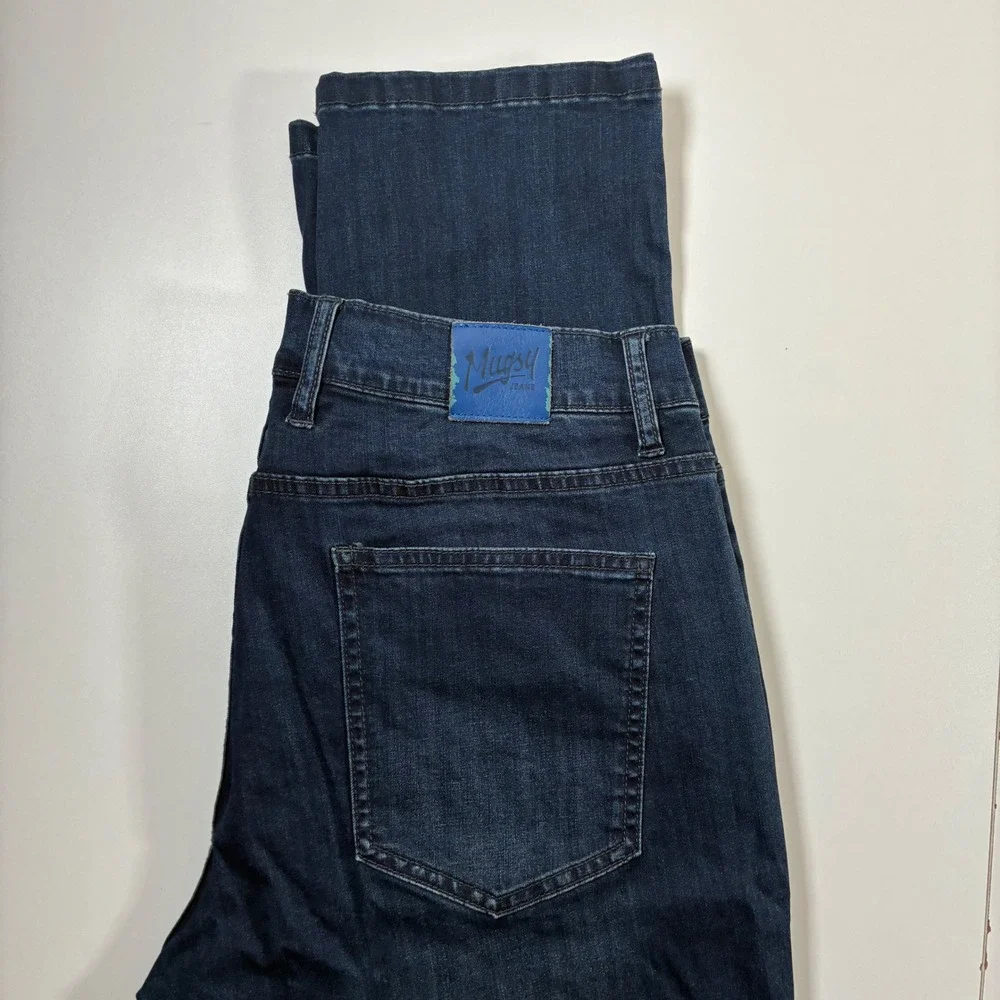 Mugsy Fultons Jeans‎ Men 34x33 Dark Wash Stretch Straight Leg (Tag 36x34)